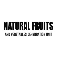 Natural Fruits and Vegetables Dehydration Unit