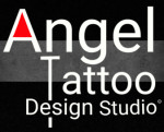 Angel Tattoo Design Studio Logo