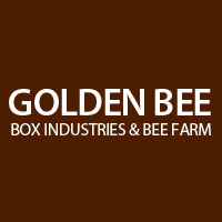 Golden Bee Box Industries & Bee Farm Logo