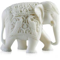 Marble Elephant Statue