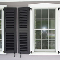 Louvered Exterior Shutters