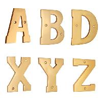 Brass Alphabet