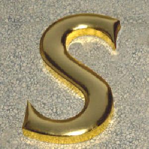 Brass 3D Letter
