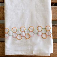 Embroidered Tea Towel