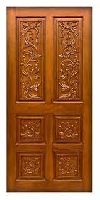 African Teak Wood Door