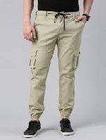 Mens Cotton Cargo Trousers