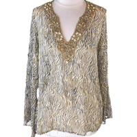 Silk Beaded Blouse