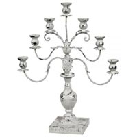 White Metal Candle Stands