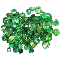 Faceted Emerald Beads